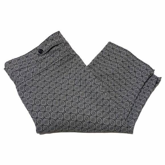 Soho Black White Printed Capri Cropped Pants 12 - Picture 2 of 8